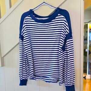 We the Free striped top/sweatshirt, Medium, Oversized